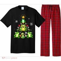Cute frog Christmas Tree Lights Xmas Holidays Pajama Set thumb 0