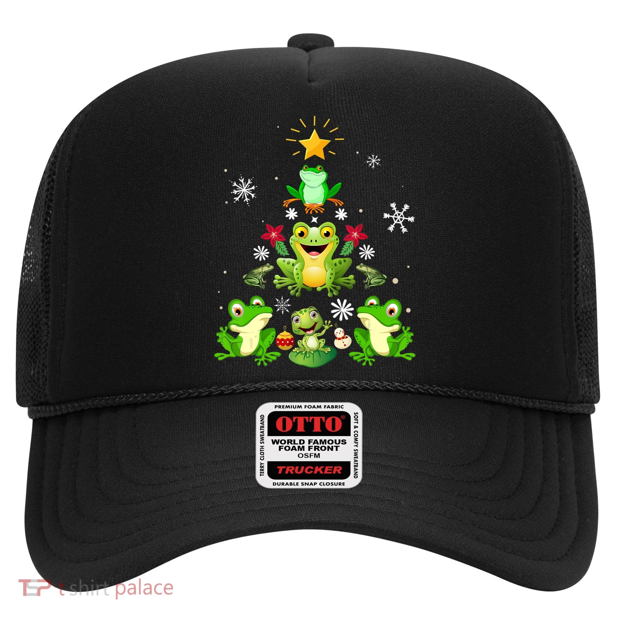 Cute frog Christmas Tree Lights Xmas Holidays Hat