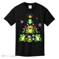 Cute frog Christmas Tree Lights Xmas Holidays Kids T-Shirt thumb 0