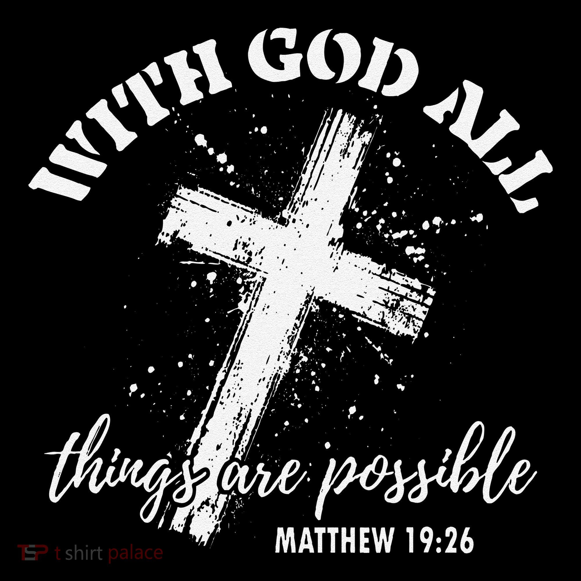 Christian Faith Cross Jesus With God All Things Are Possible Coffee Mug
