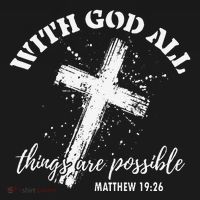 Christian Faith Cross Jesus With God All Things Are Possible Coaster thumb 2