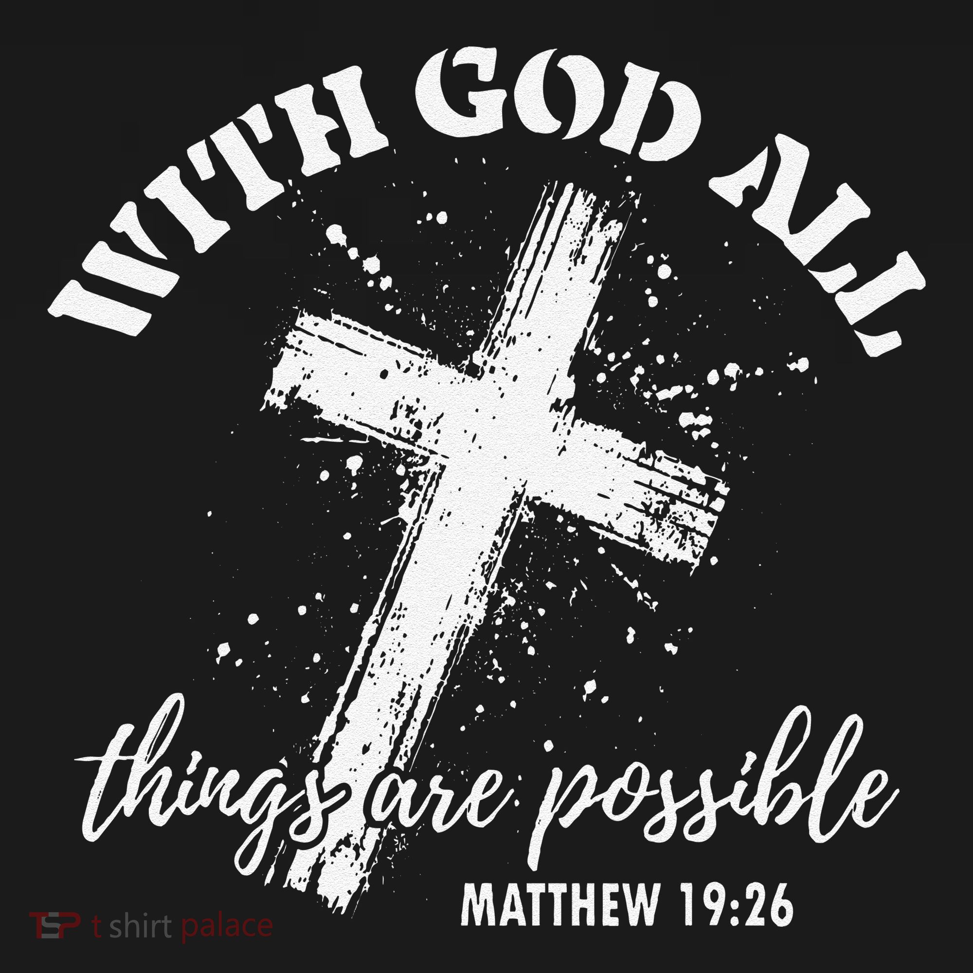 Christian Faith Cross Jesus With God All Things Are Possible Kids Sweatshirt