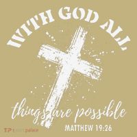 Christian Faith Cross Jesus With God All Things Are Possible Sweatshirt thumb 2
