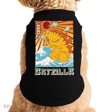 Catzilla Funny Cat Design, Funny Cat Cloth, Cat Lovers Doggie Tank