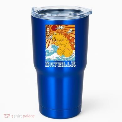 Catzilla Funny Cat Design, Funny Cat Cloth, Cat Lovers Tumbler