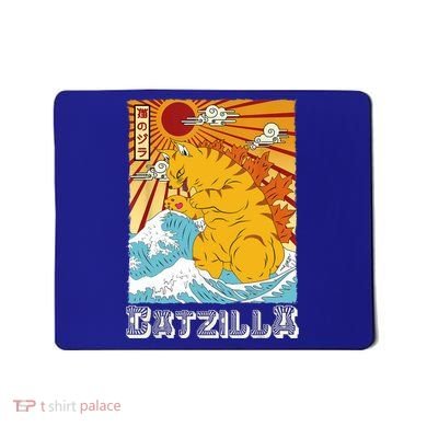 Catzilla Funny Cat Design, Funny Cat Cloth, Cat Lovers Mousepad