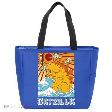 Catzilla Funny Cat Design, Funny Cat Cloth, Cat Lovers Tote Bag