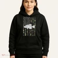 Crappie Fishing Camo Flag (On Back) Hoodie thumb 5