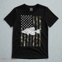 Crappie Fishing Camo Flag (On Back) T-Shirt thumb 5