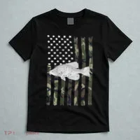 Crappie Fishing Camo Flag (On Back) T-Shirt thumb 5