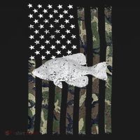 Crappie Fishing Camo Flag (On Back) Polo thumb 3
