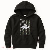 Crappie Fishing Camo Flag (On Back) Kids Hoodie thumb 0