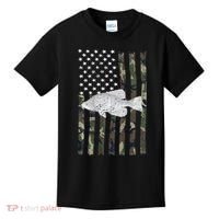 Crappie Fishing Camo Flag (On Back) Kids T-Shirt thumb 0