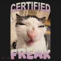 Certified Freak Cat Meme Funny Pet Humor Visor thumb 3