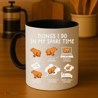 Capybaras Funny Capibara Rodent Things I Do In My Spare Time  Coffee Mug thumb 4