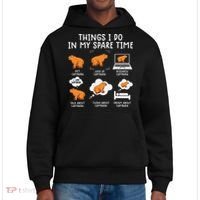 Capybaras Funny Capibara Rodent Things I Do In My Spare Time  District V.I.T. Heavyweight Hoodie thumb 0