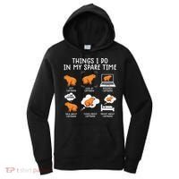Capybaras Funny Capibara Rodent Things I Do In My Spare Time  Women's Hoodie thumb 0