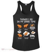 Capybaras Funny Capibara Rodent Things I Do In My Spare Time  Ladies PosiCharge Competitor Racerback Tank thumb 0