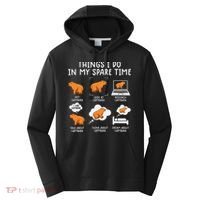 Capybaras Funny Capibara Rodent Things I Do In My Spare Time  Performance Fleece Hoodie thumb 0