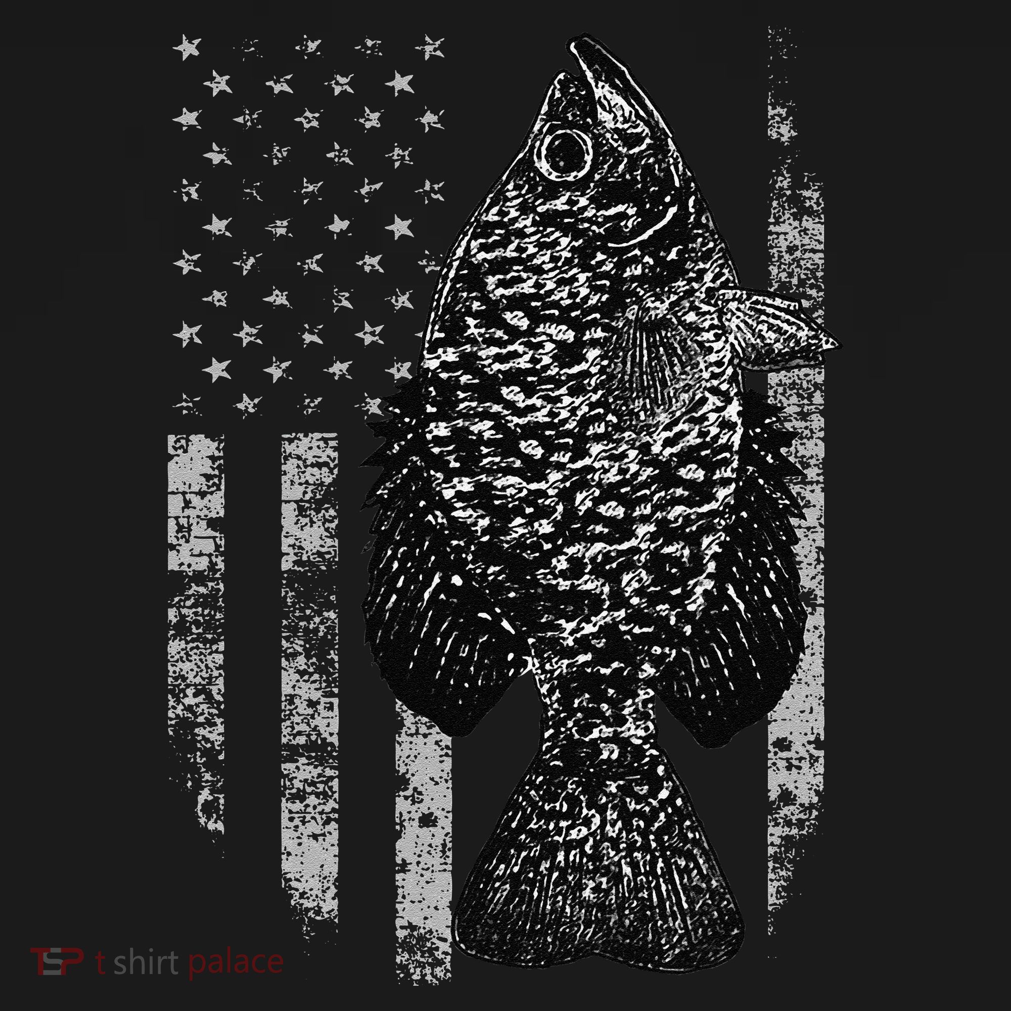 Crappie Flag Crappie Fishing Flag Women's Hoodie