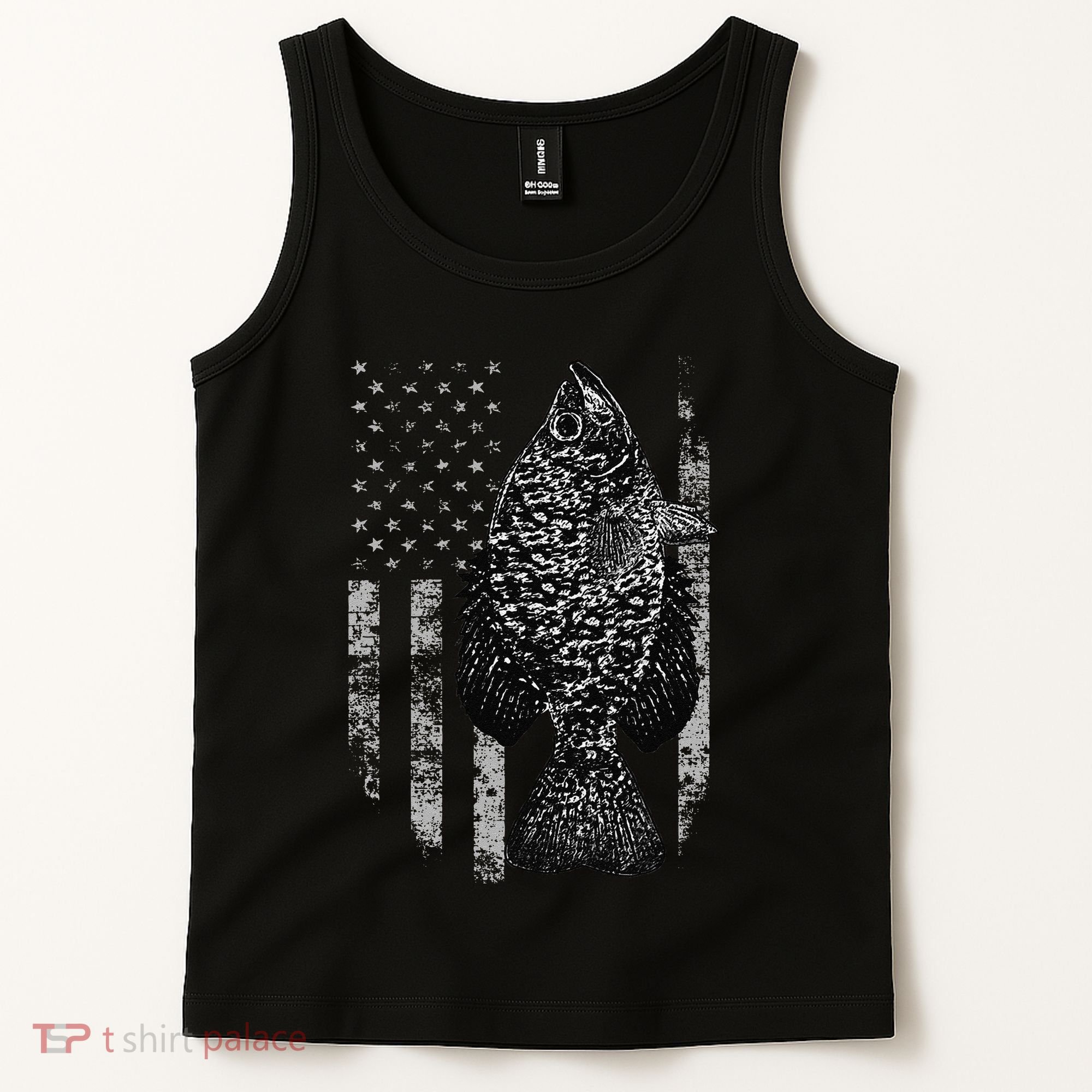 Crappie Flag Crappie Fishing Flag Tank Top