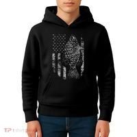 Crappie Flag Crappie Fishing Flag Kids Hoodie thumb 4