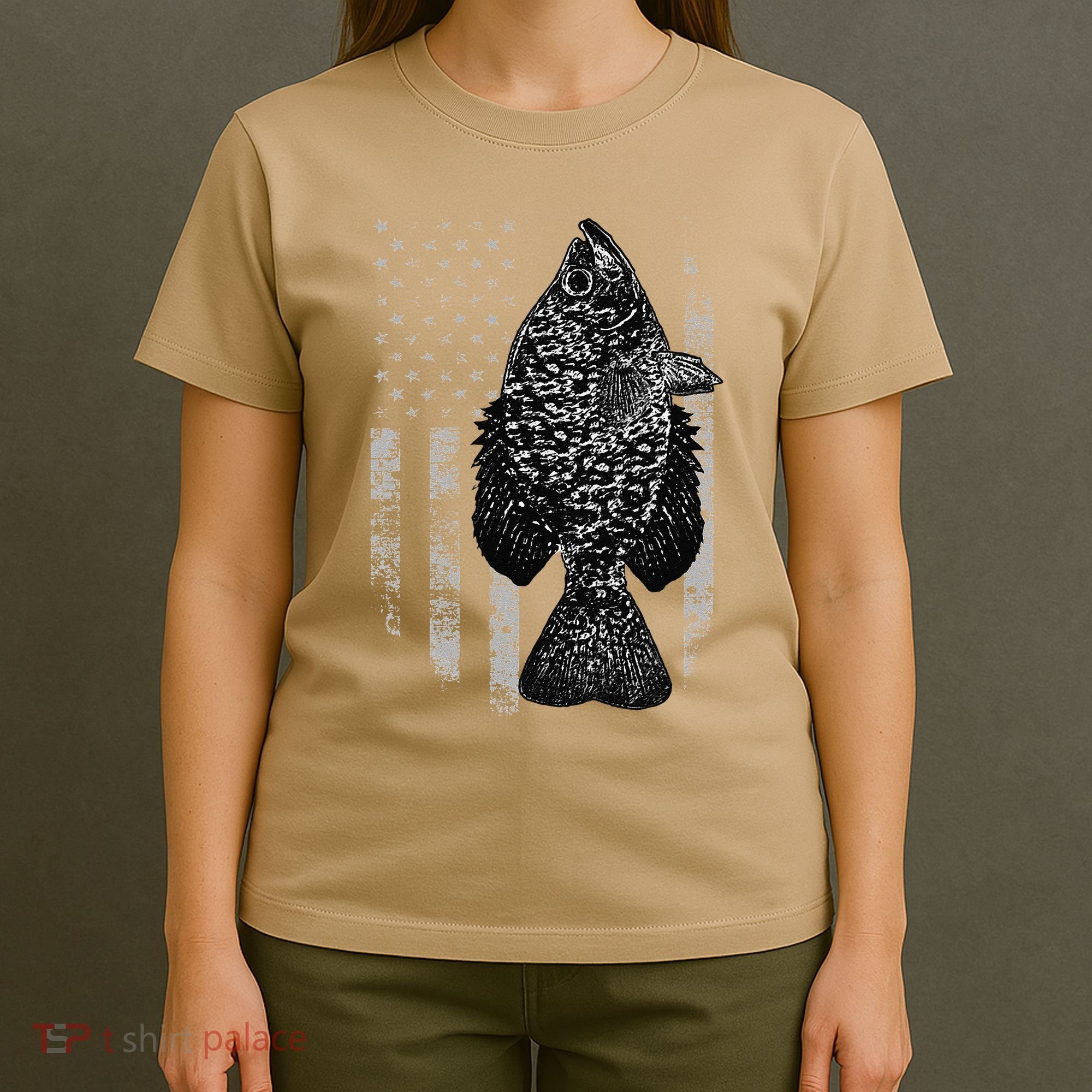 Crappie Flag Crappie Fishing Flag T-Shirt