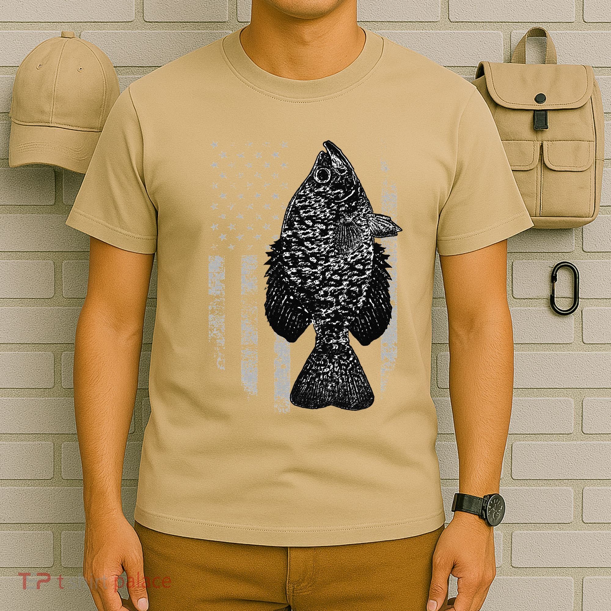 Crappie Flag Crappie Fishing Flag T-Shirt