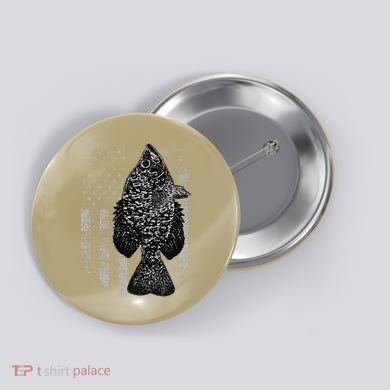 Crappie Flag Crappie Fishing Flag Button