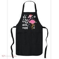 Christmas Flamingo Christmas Light Santa Hat Xmas Apron thumb 0