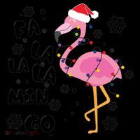 Christmas Flamingo Christmas Light Santa Hat Xmas Coffee Mug thumb 5