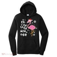 Christmas Flamingo Christmas Light Santa Hat Xmas Women's Hoodie thumb 0