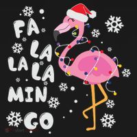 Christmas Flamingo Christmas Light Santa Hat Xmas Women's Hoodie thumb 2