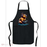 Capybara Funny Capybara Rodent & Video Games Lover Apron thumb 0