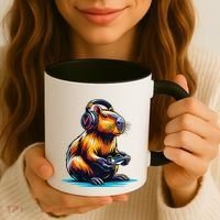 Capybara Funny Capybara Rodent & Video Games Lover Coffee Mug thumb 3