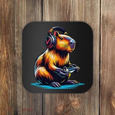 Capybara Funny Capybara Rodent & Video Games Lover Coaster