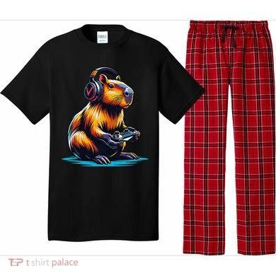 Capybara Funny Capybara Rodent & Video Games Lover Pajama Set