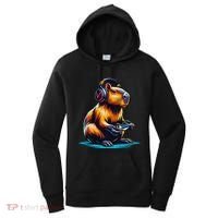 Capybara Funny Capybara Rodent & Video Games Lover Women's Hoodie thumb 0