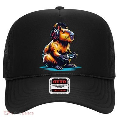 Capybara Funny Capybara Rodent & Video Games Lover Hat