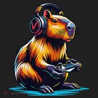 Capybara Funny Capybara Rodent & Video Games Lover Golf Towel thumb 3