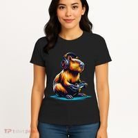 Capybara Funny Capybara Rodent & Video Games Lover Women's T-Shirt thumb 4