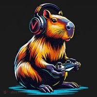 Capybara Funny Capybara Rodent & Video Games Lover Kids Hoodie thumb 5