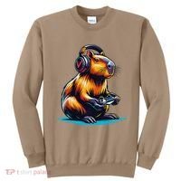 Capybara Funny Capybara Rodent & Video Games Lover Sweatshirt thumb 0