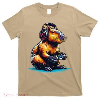 Capybara Funny Capybara Rodent & Video Games Lover T-Shirt