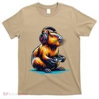 Capybara Funny Capybara Rodent & Video Games Lover T-Shirt thumb 0