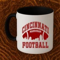 Cincinnati Football City Skyline Coffee Mug thumb 2
