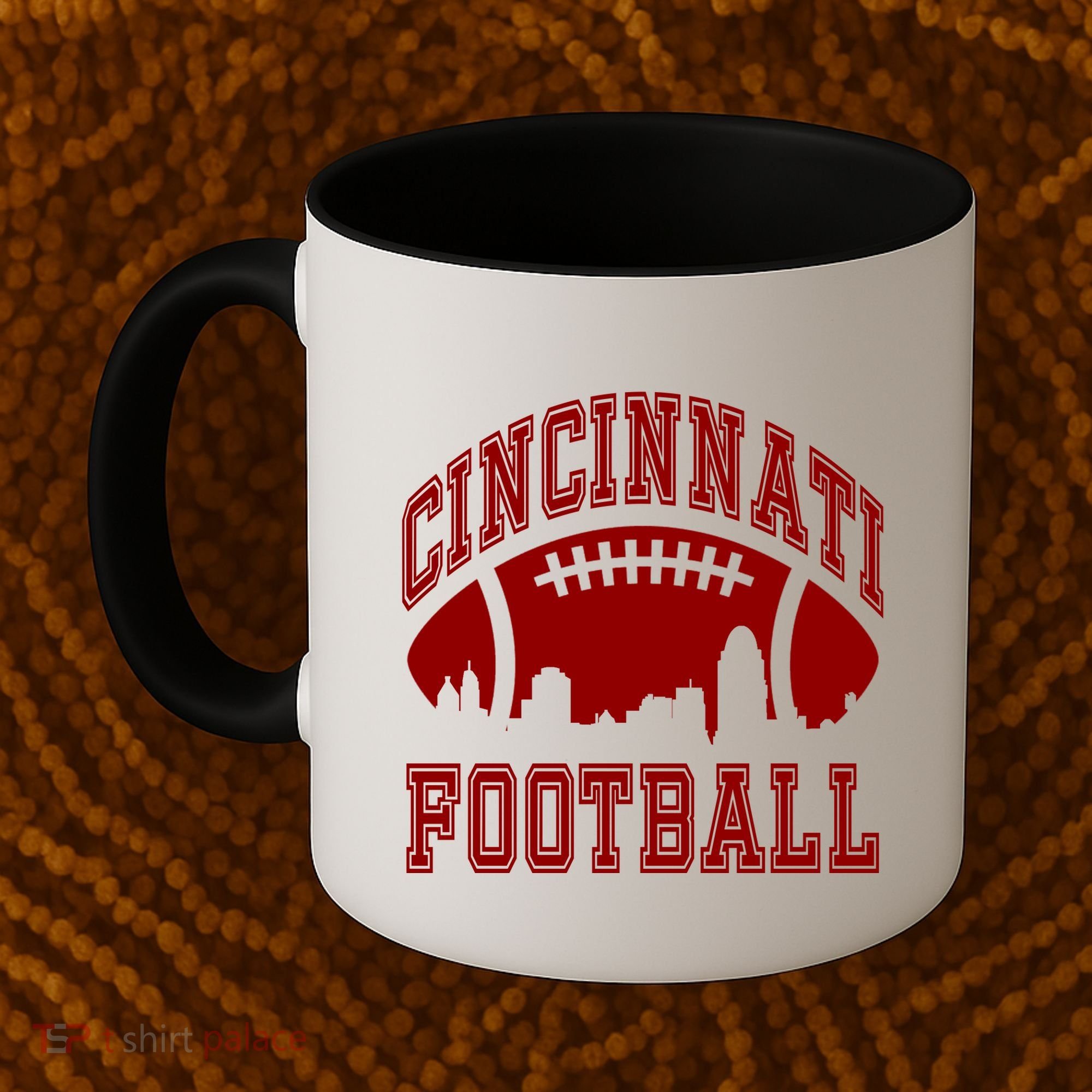Cincinnati Football City Skyline Coffee Mug