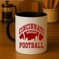 Cincinnati Football City Skyline Coffee Mug thumb 4