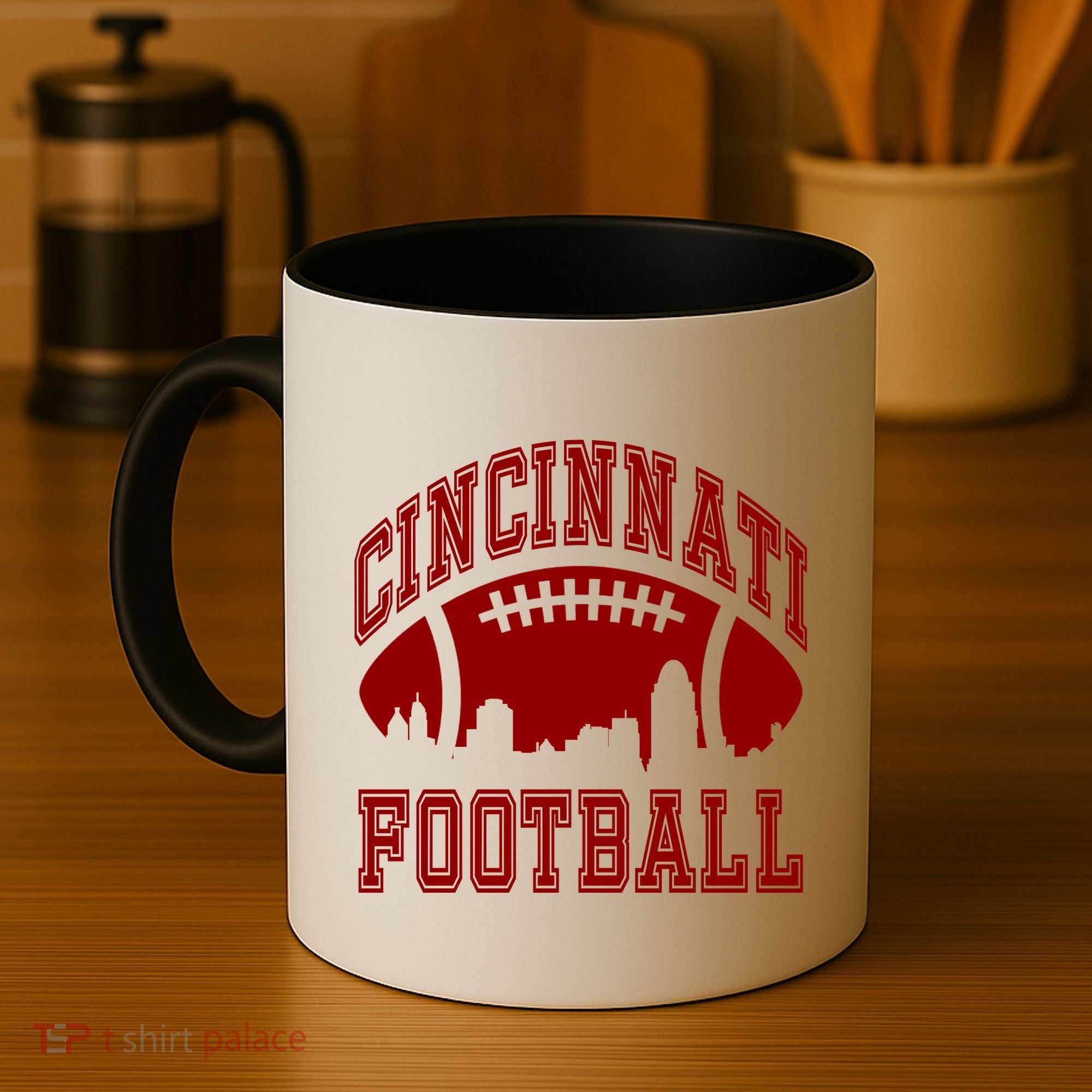 Cincinnati Football City Skyline Coffee Mug