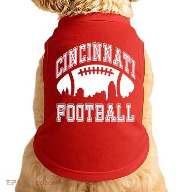 Cincinnati Football City Skyline Doggie Tank